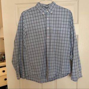 J. Crew blue checkered button down